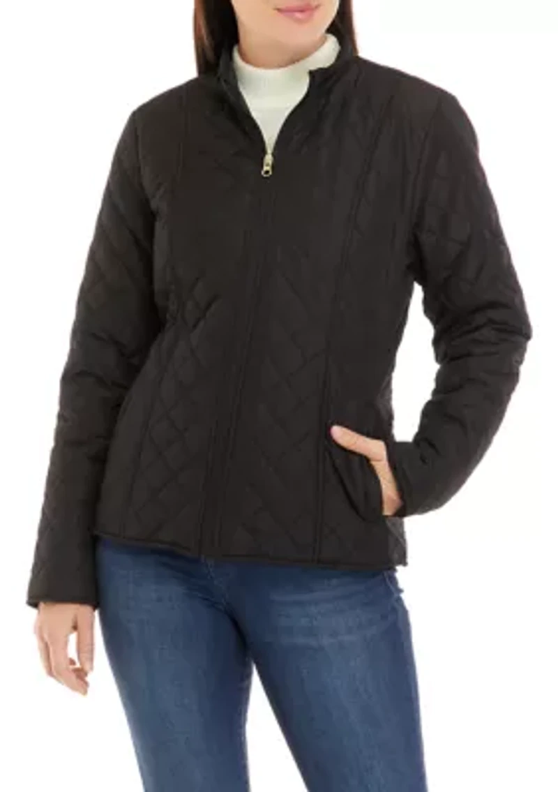Women's Quilted Jacket with Collar