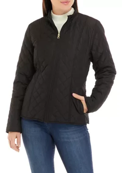 Women's Quilted Jacket with Collar