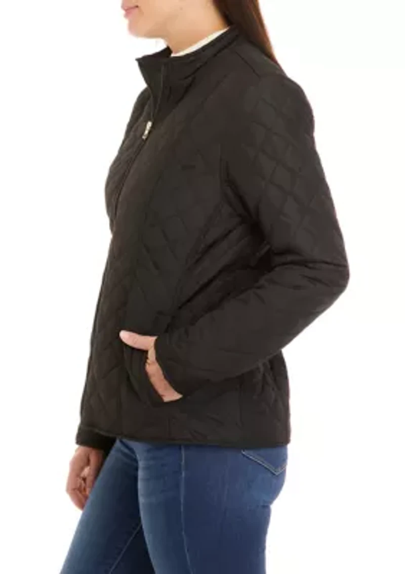Women's Quilted Jacket with Collar