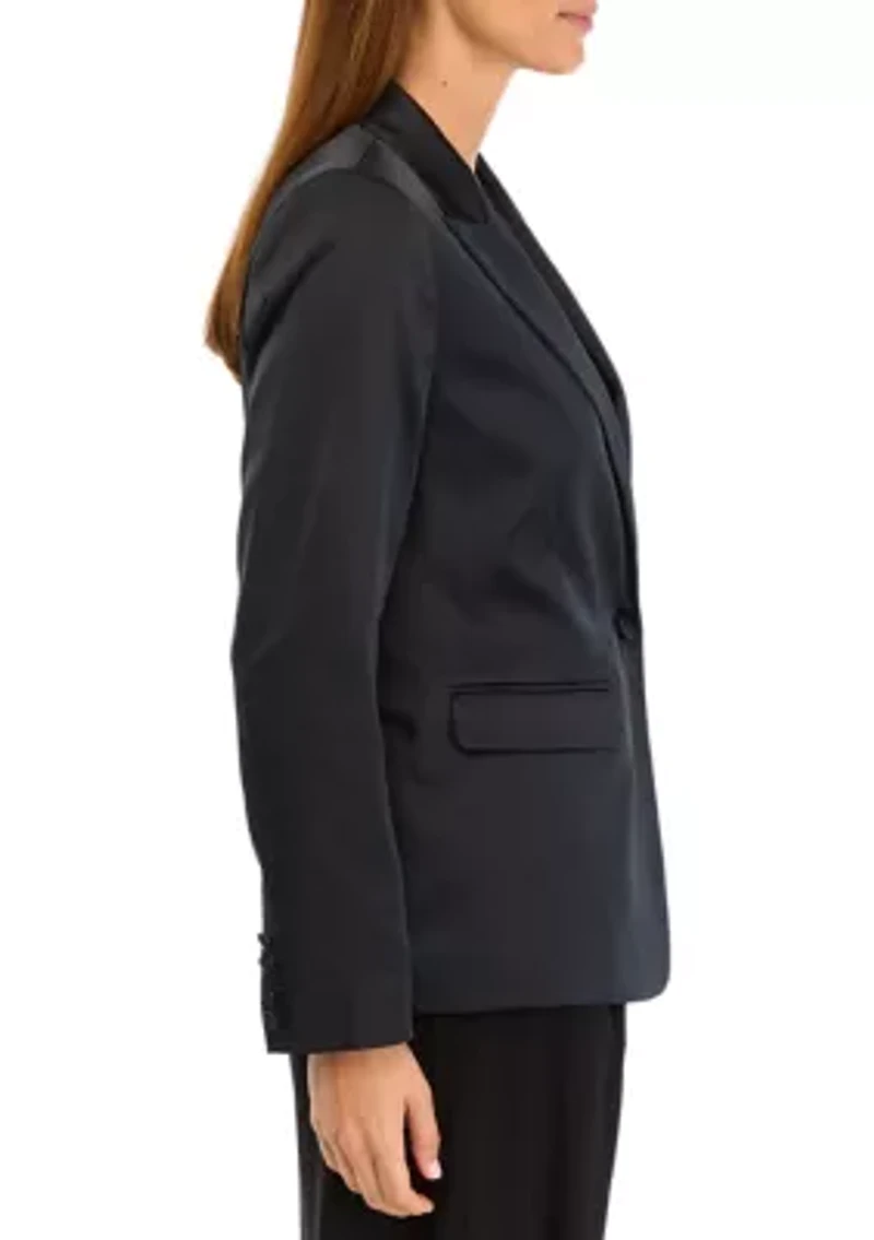 Women's Relaxed Satin Blazer