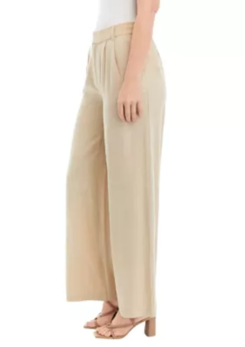 Women's Relaxed Pleat Front Trouser Pants