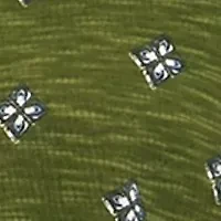 Petite  Slouchy V-Neck Printed Top