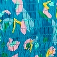 Juniors' Sleeveless Smocked Match Top