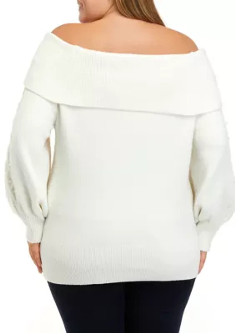 Plus Pearl Marilyn Sweater