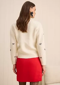 Sewing Down South x Crown & Ivy™ Sew Bowtiful Embroidered Sweater