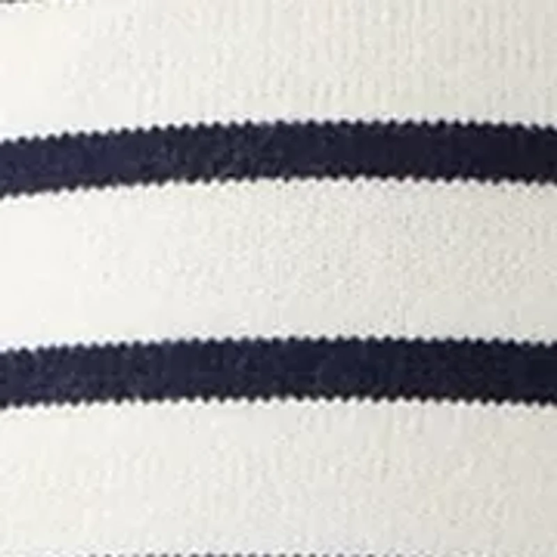 Women's Puff Sleeve Striped Crew Sweater