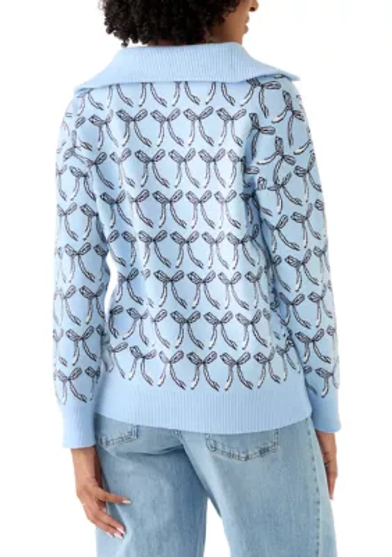 Women's 3/4 Zip Pull Over Sweater