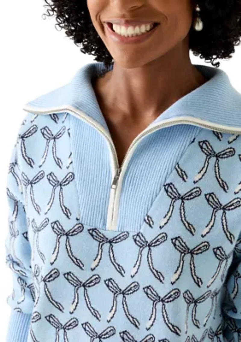 Women's 3/4 Zip Pull Over Sweater