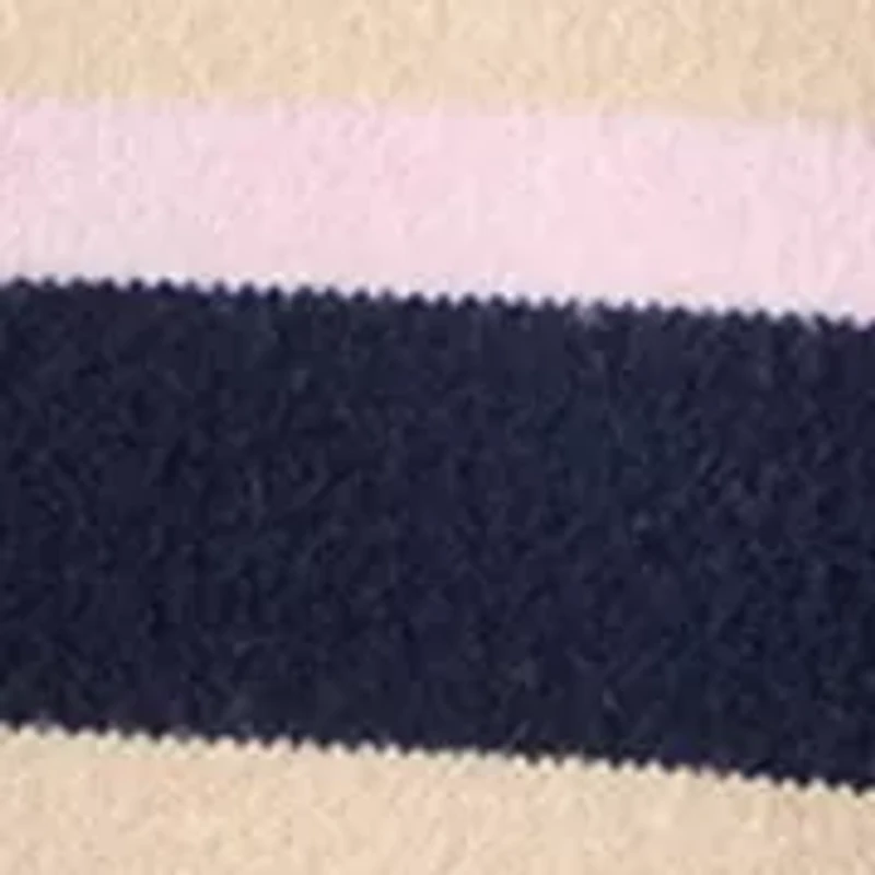 Women's Ribbed Trim Crewn Neck Sweater