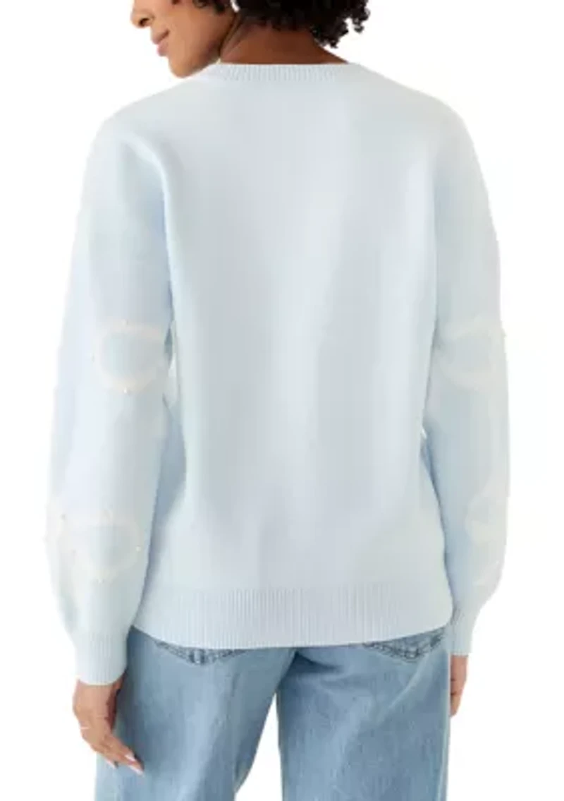 Women's Bow Crew Neck Sweater