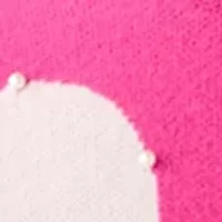 Women's Pink Heart Crew Neck Sweater