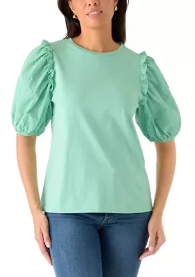 Women's Short Puff Sleeve Shirt