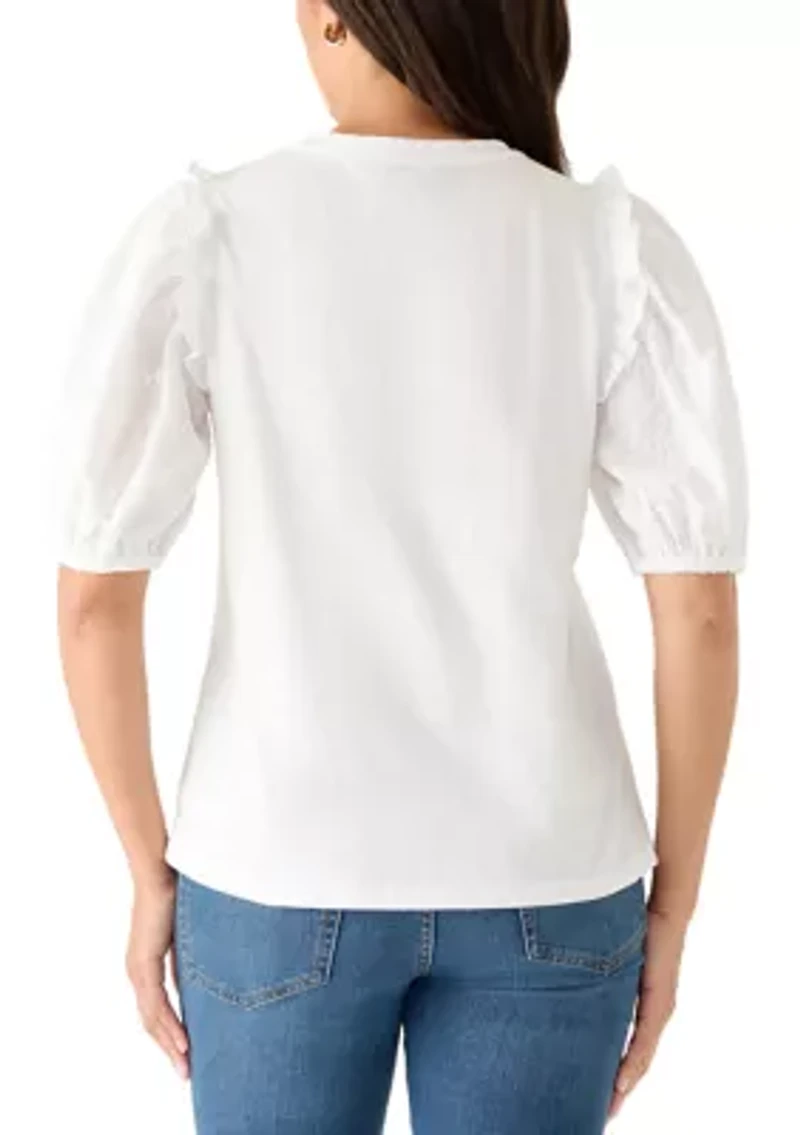 Women's Short Puff Sleeve Shirt