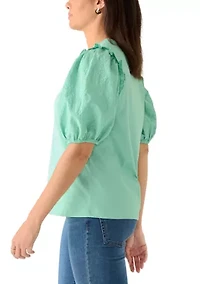 Women's Short Puff Sleeve Shirt