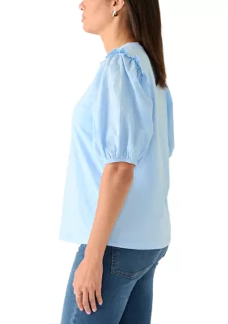 Women's Short Puff Sleeve Shirt