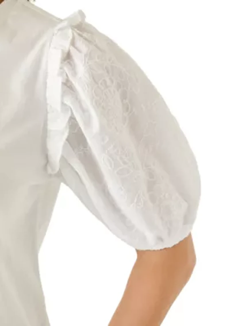 Women's Short Puff Sleeve Shirt