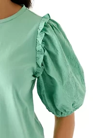 Women's Short Puff Sleeve Shirt