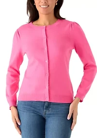 Women's Long Sleeve Button Up Cardigan