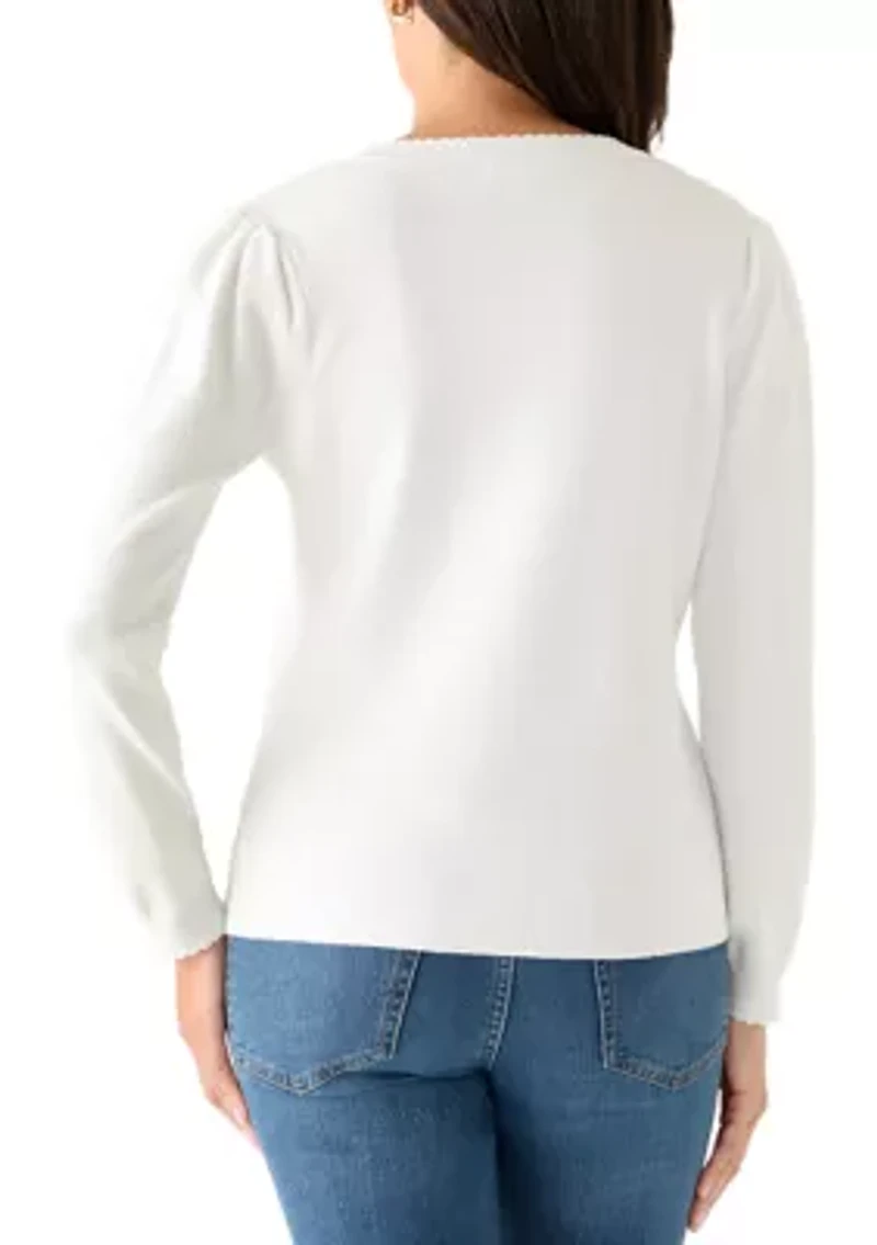 Women's Long Sleeve Button Up Cardigan