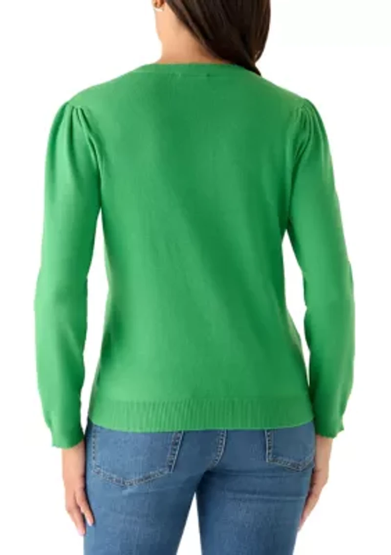 Women's Long Sleeve Button Up Cardigan