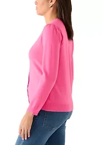 Women's Long Sleeve Button Up Cardigan