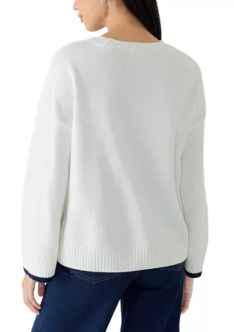 Petite American Flag Sweater