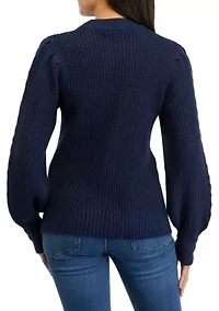 Petite Essential Cable Knit Sweater