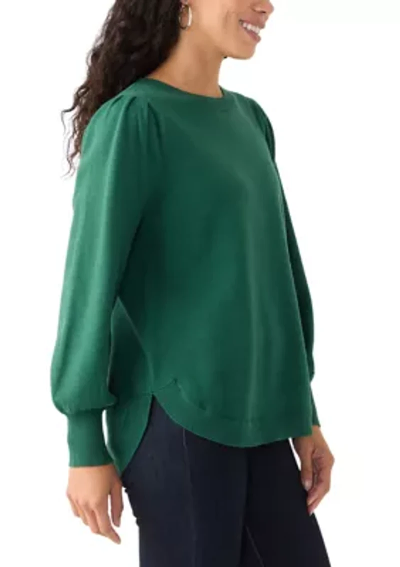 Petite Round Hem Tipped Sweater