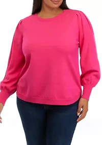 Plus Striped Sweater