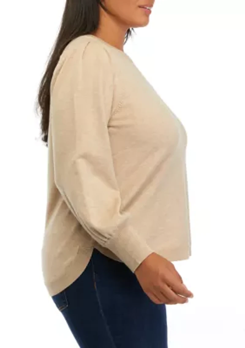 Plus Striped Sweater