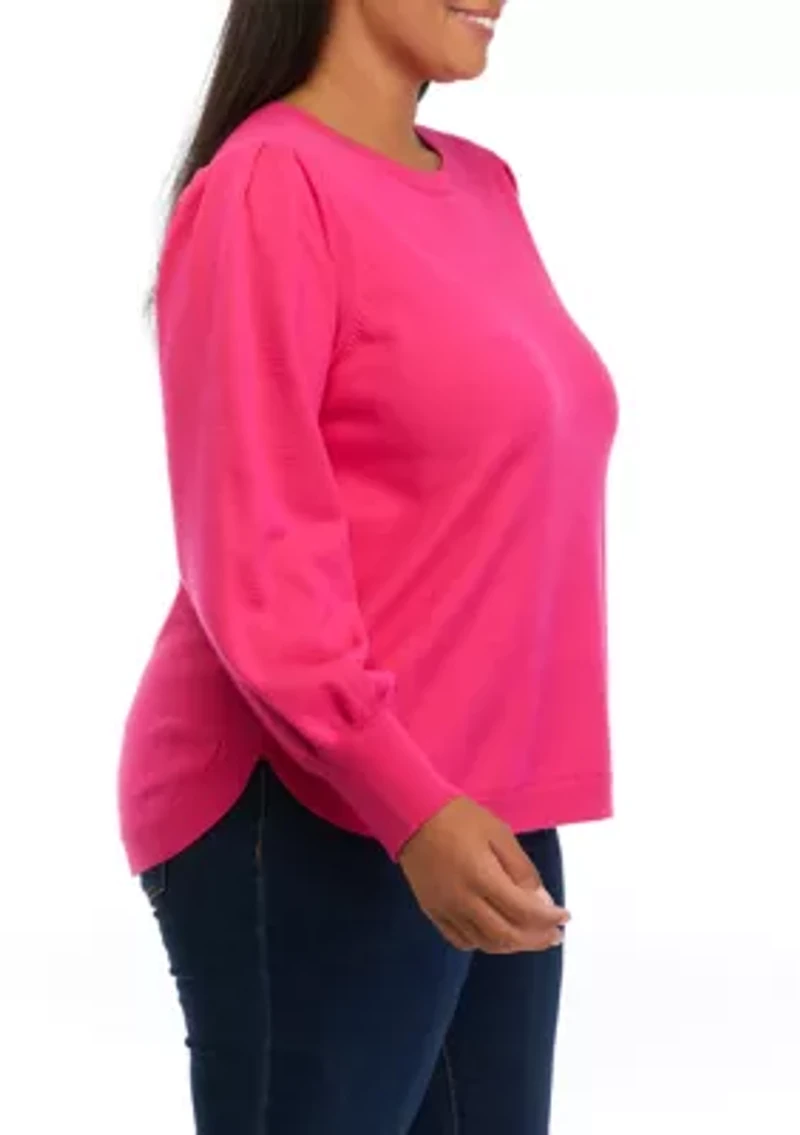 Plus Striped Sweater