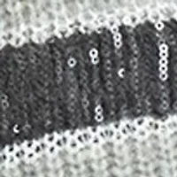 Plus Stripe Shine Cardigan