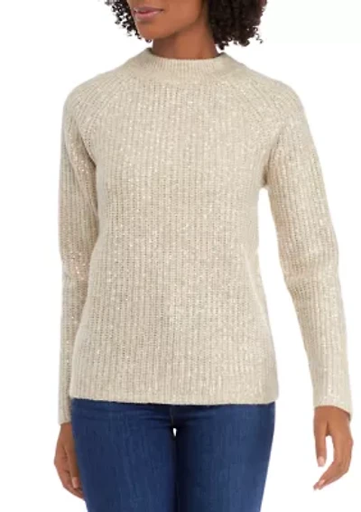Petite Sequin Sweater