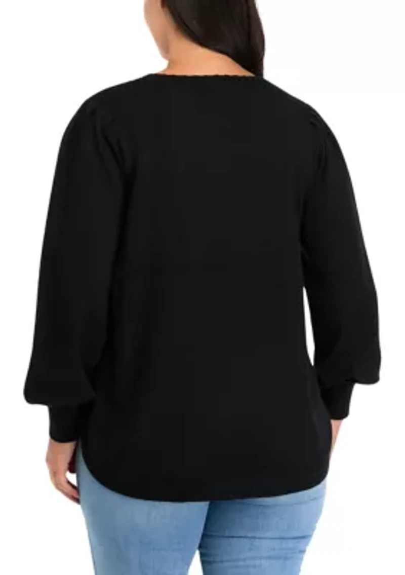 Plus Round Hem Sweater