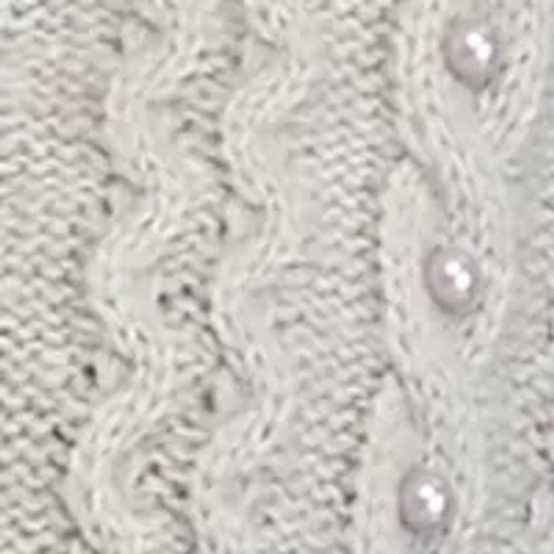 Petite Pearl Cable Knit Sweater