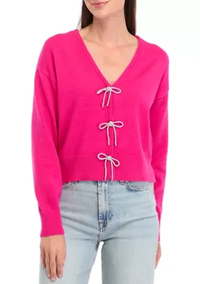 Petite Bow Cardigan