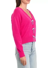 Petite Bow Cardigan