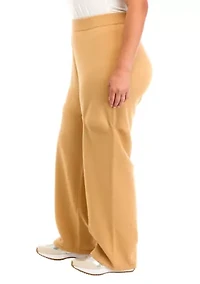 Plus Wide Leg Sweater Pants