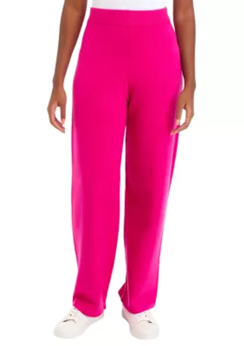 Women's Wide Leg Sweater Pants