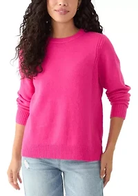 Petite Side Rib Pullover Sweater