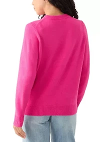 Petite Side Rib Pullover Sweater