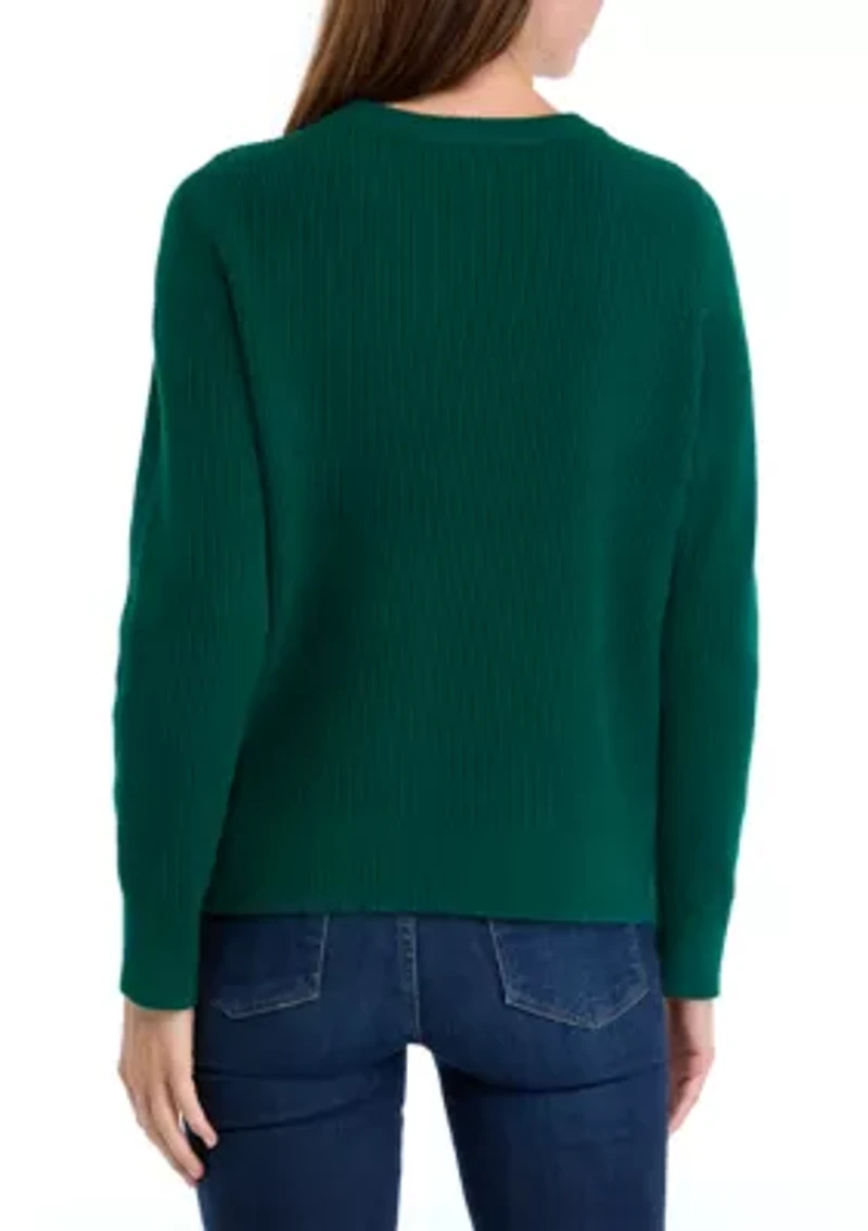 Petite Ribbed Pullover Sweater
