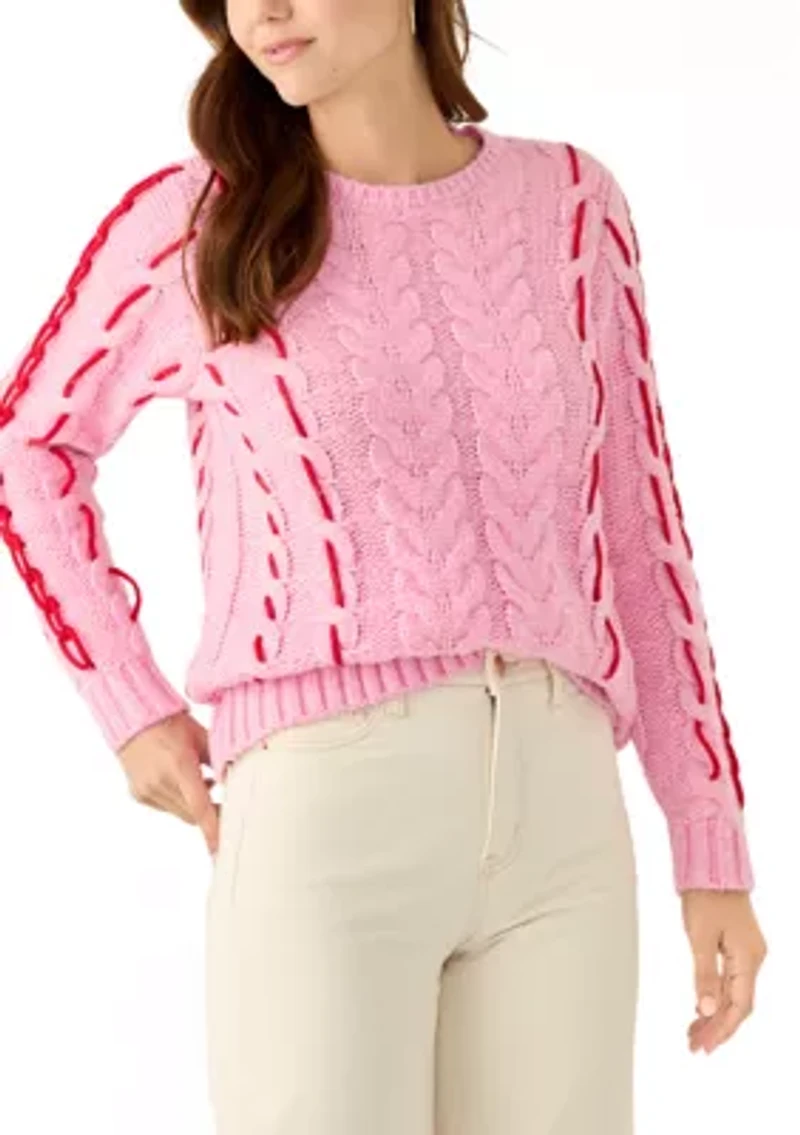 Women's Cable Whip Stitch Sweater