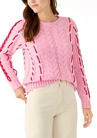 Women's Cable Whip Stitch Sweater