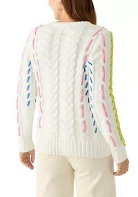 Women's Cable Whip Stitch Sweater