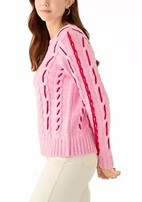 Women's Cable Whip Stitch Sweater