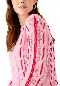 Women's Cable Whip Stitch Sweater