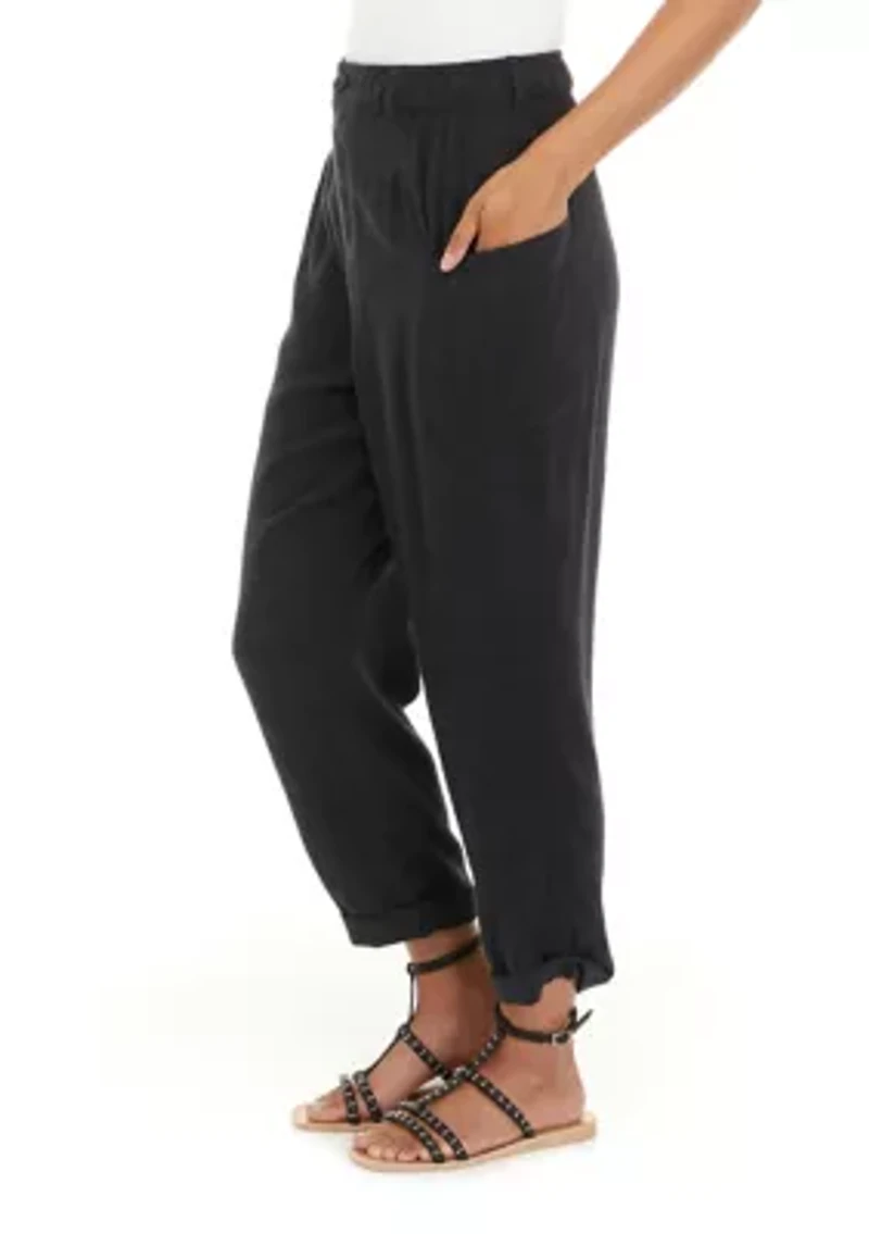 Drapey Twill Cargo Pants