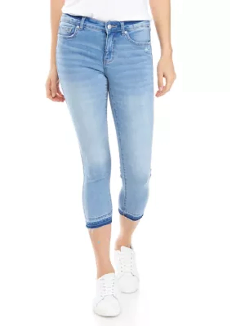 Petite 5 Pocket Cropped Denim Jeans