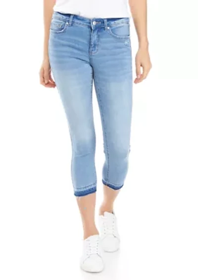 Petite 5 Pocket Cropped Denim Jeans